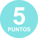 5 puntos